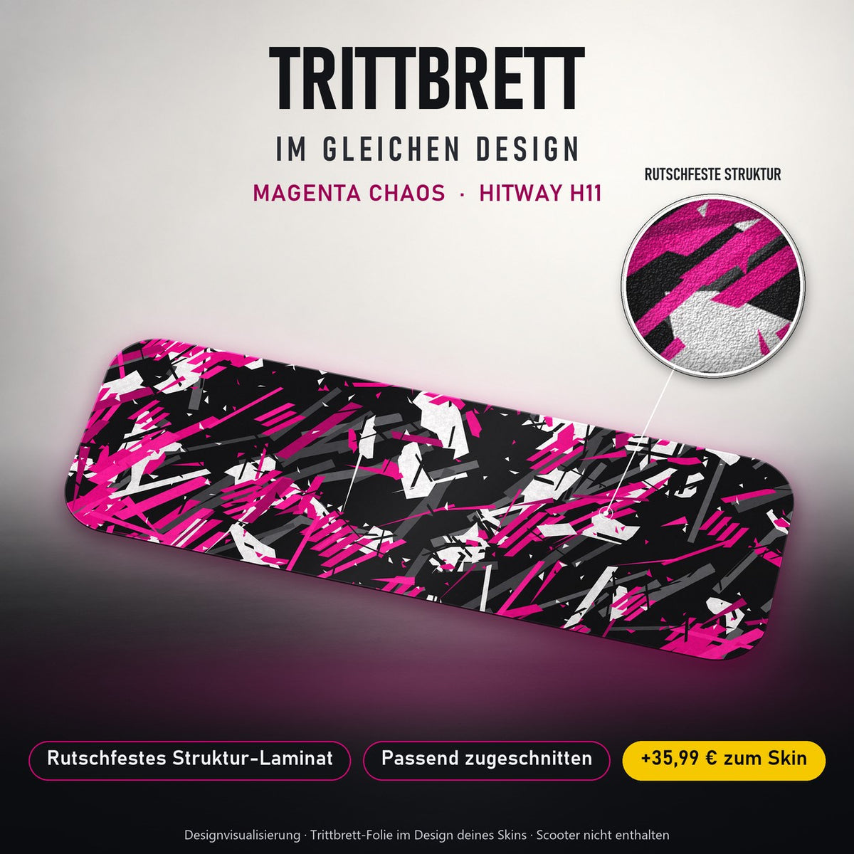 Trittbrett im gleichen Design – MAGENTA CHAOS