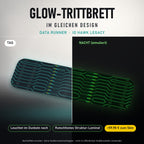 Glow-Trittbrett – DATA RUNNER, Tag/Nacht