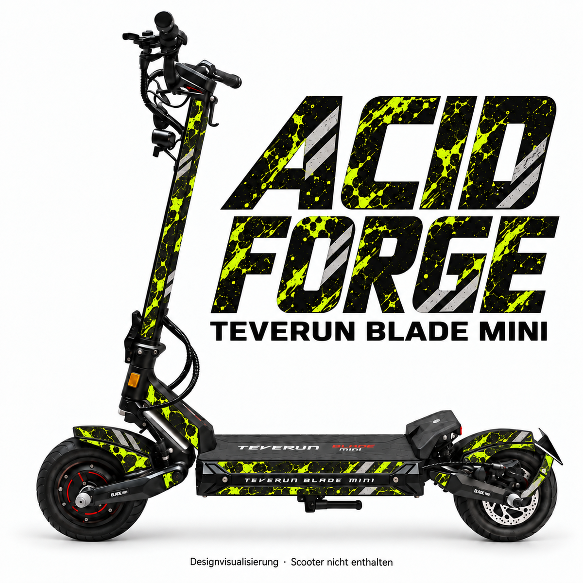 Teverun Blade Mini Skin ACID FORGE – Designvorschau mit Designname