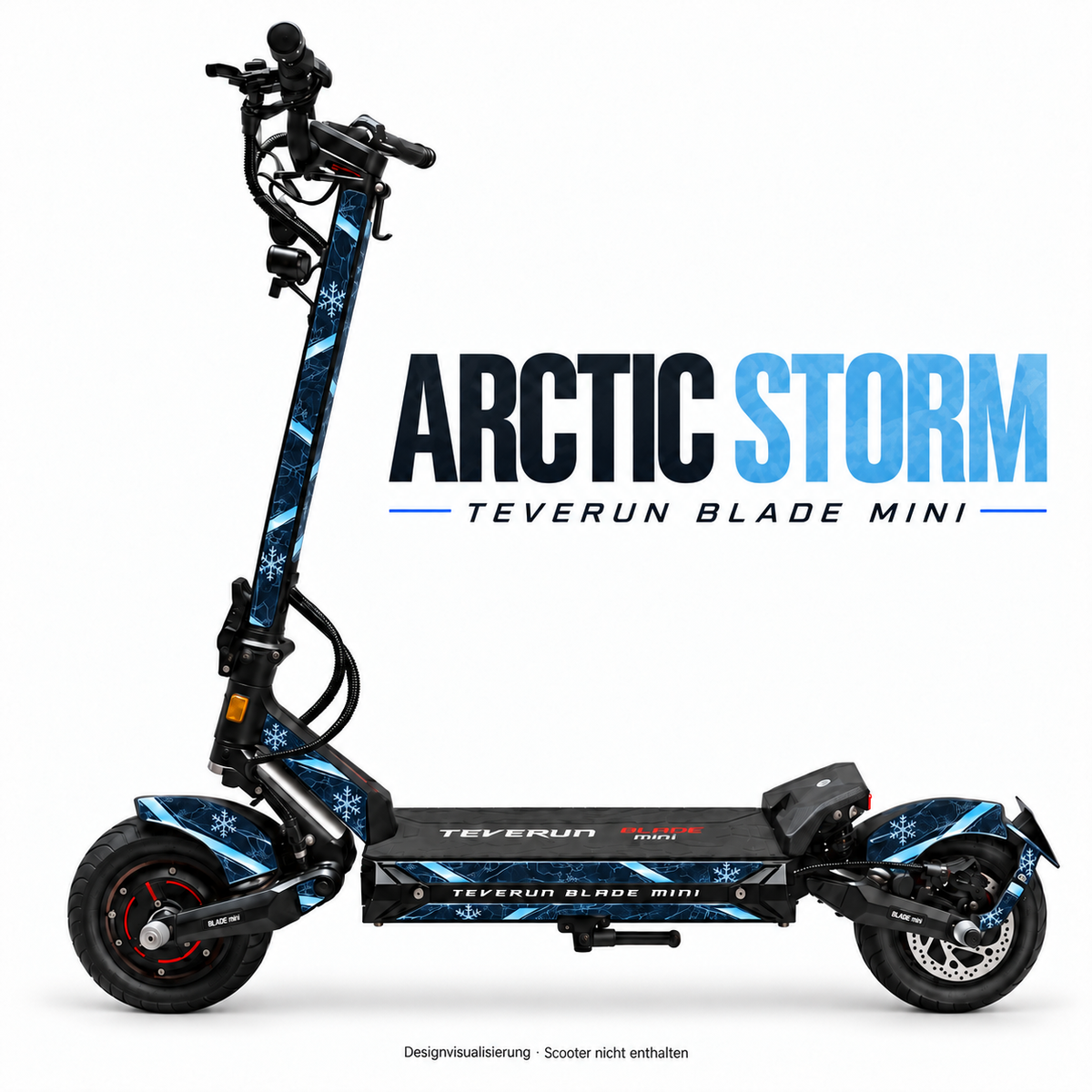 Teverun Blade Mini Skin ARCTIC STORM – Designvorschau mit Designname