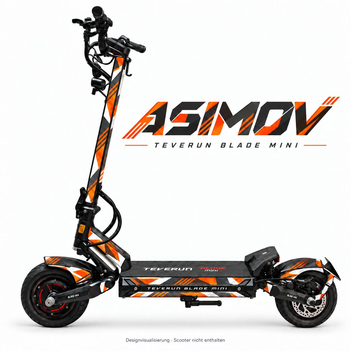 Teverun Blade Mini Skin ASIMOV – Designvorschau mit Designname