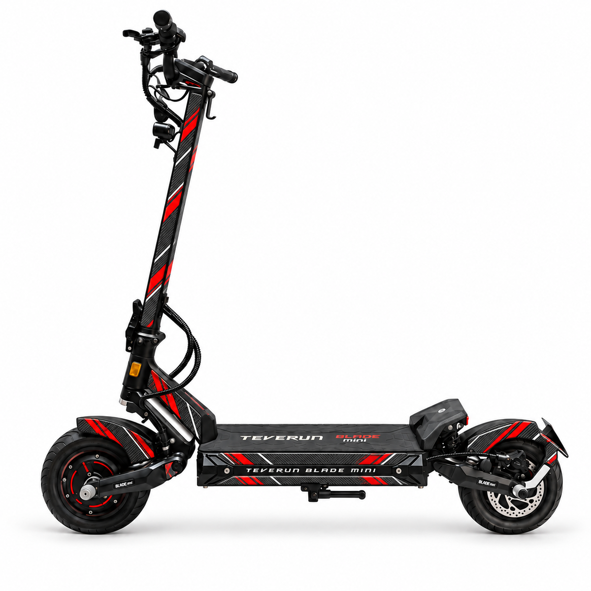 Teverun Blade Mini Skin CARBON REDLINE – digitale Designvorschau