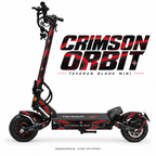 Teverun Blade Mini Skin CRIMSON ORBIT – Designvorschau mit Designname