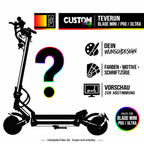 TEVERUN BLADE MINI / PRO / ULTRA SKIN | CUSTOM – Custom-Wunschdesign mit Scootersilhouette, Farben, Motiven und Schriftzügen