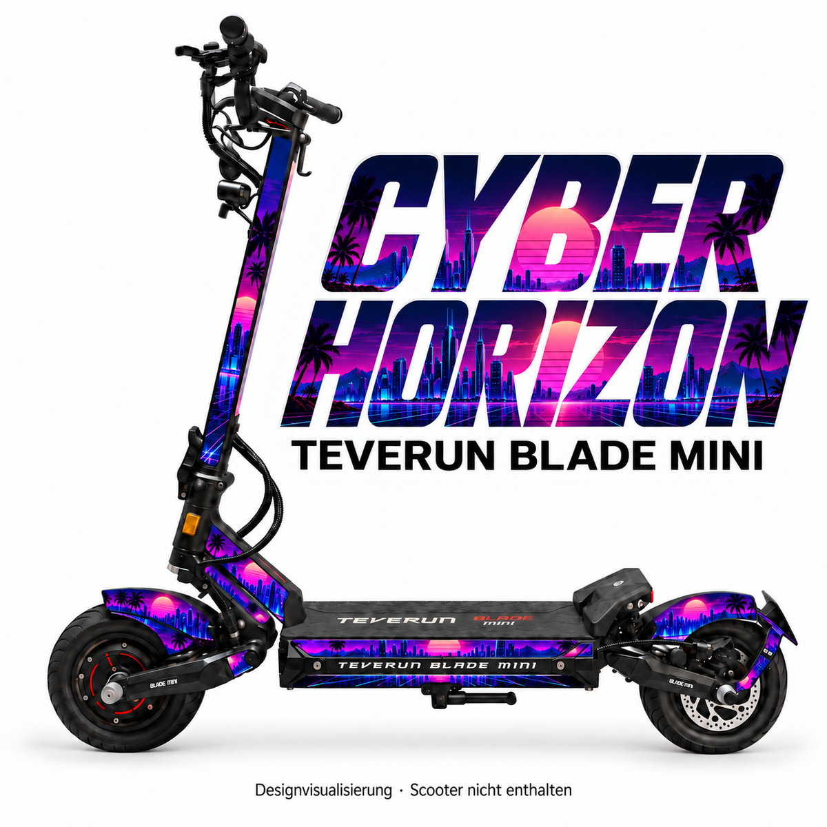 Teverun Blade Mini Skin CYBER HORIZON – Designvorschau mit Designname