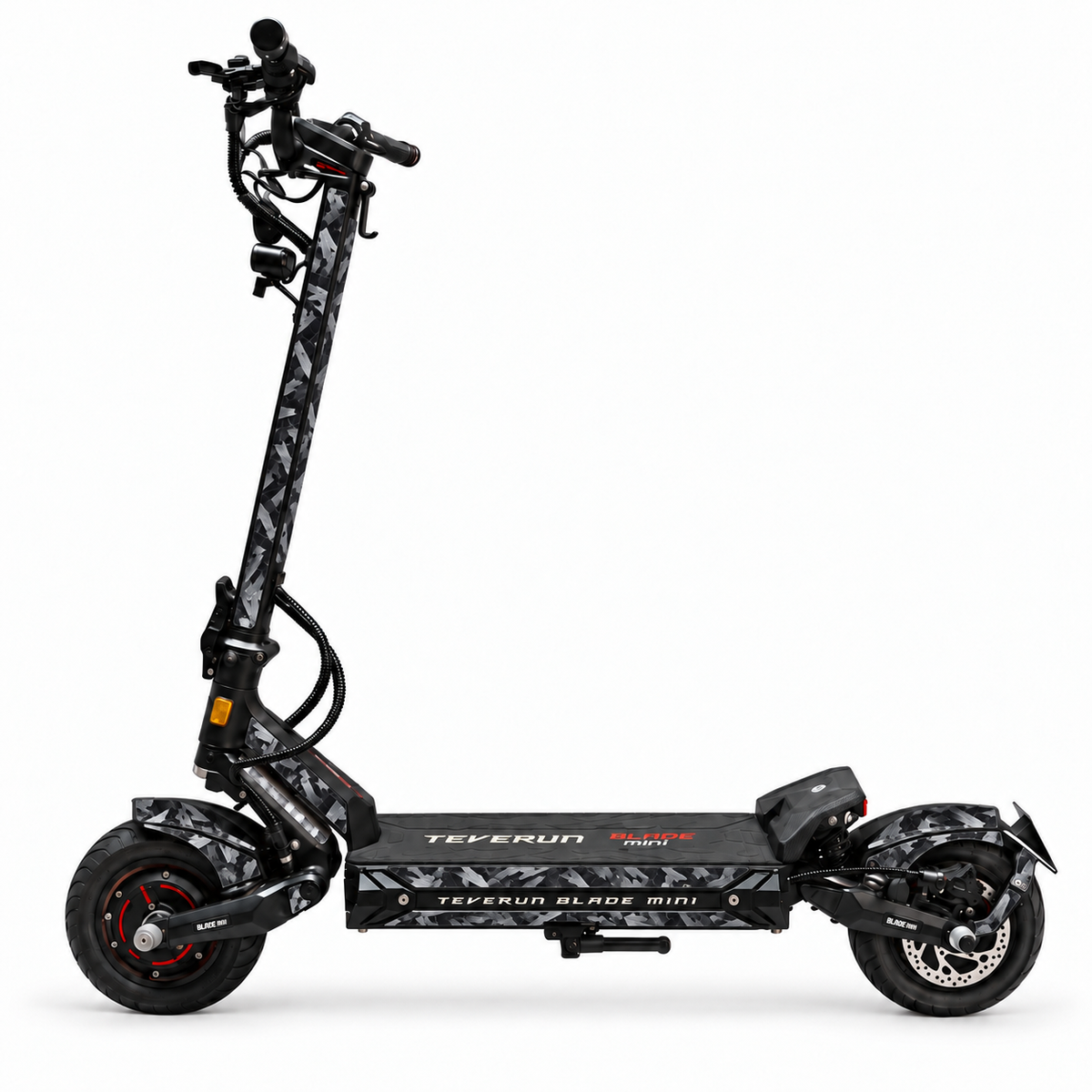Teverun Blade Mini Skin DEEP BLACK CARBON – digitale Designvorschau