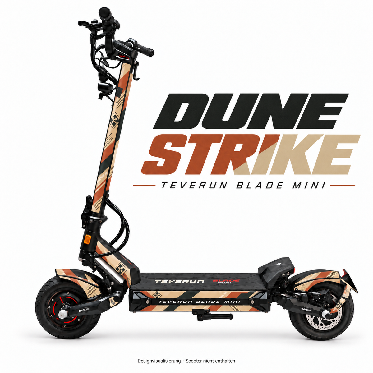 Teverun Blade Mini Skin DUNE STRIKE – Designvorschau mit Designname