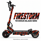 Teverun Blade Mini Skin FIRESTORM – Designvorschau mit Designname