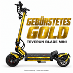 Teverun Blade Mini Skin GEBÜRSTETES GOLD – Designvorschau mit Designname