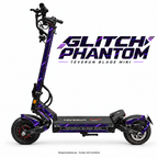 Teverun Blade Mini Skin GLITCH PHANTOM – Designvorschau mit Designname