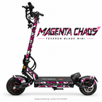 Teverun Blade Mini Skin MAGENTA CHAOS – Designvorschau mit Designname