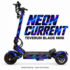 Teverun Blade Mini Skin NEON CURRENT – Designvorschau mit Designname