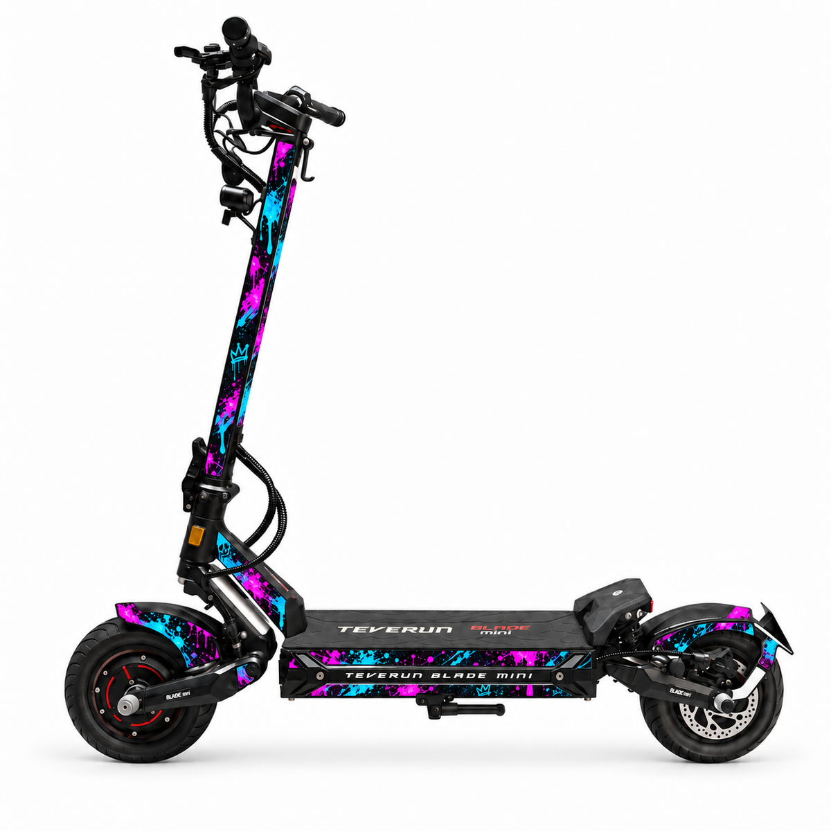 Teverun Blade Mini Skin NEON DRIP – digitale Designvorschau