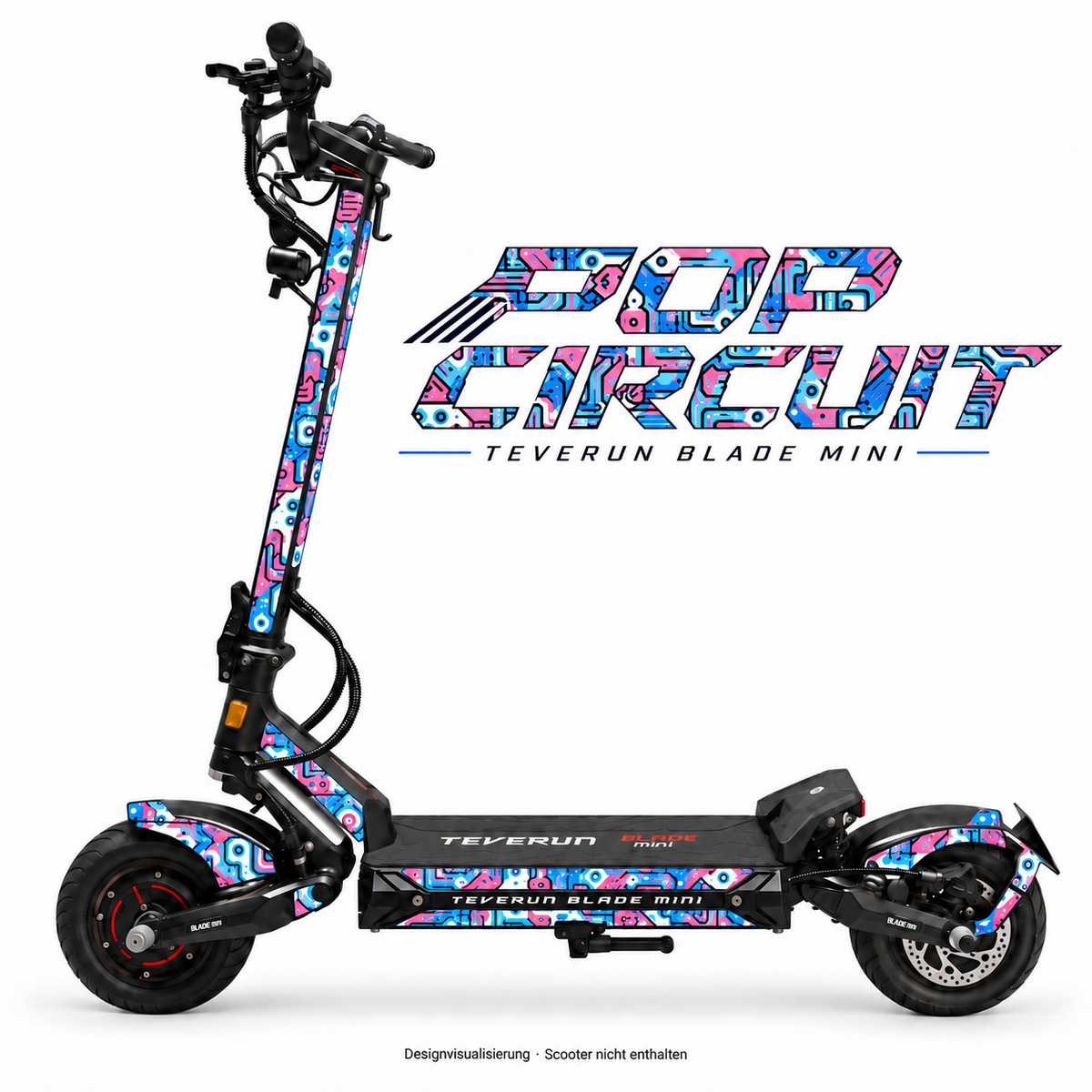 Teverun Blade Mini Skin POP CIRCUIT – Designvorschau mit Designname
