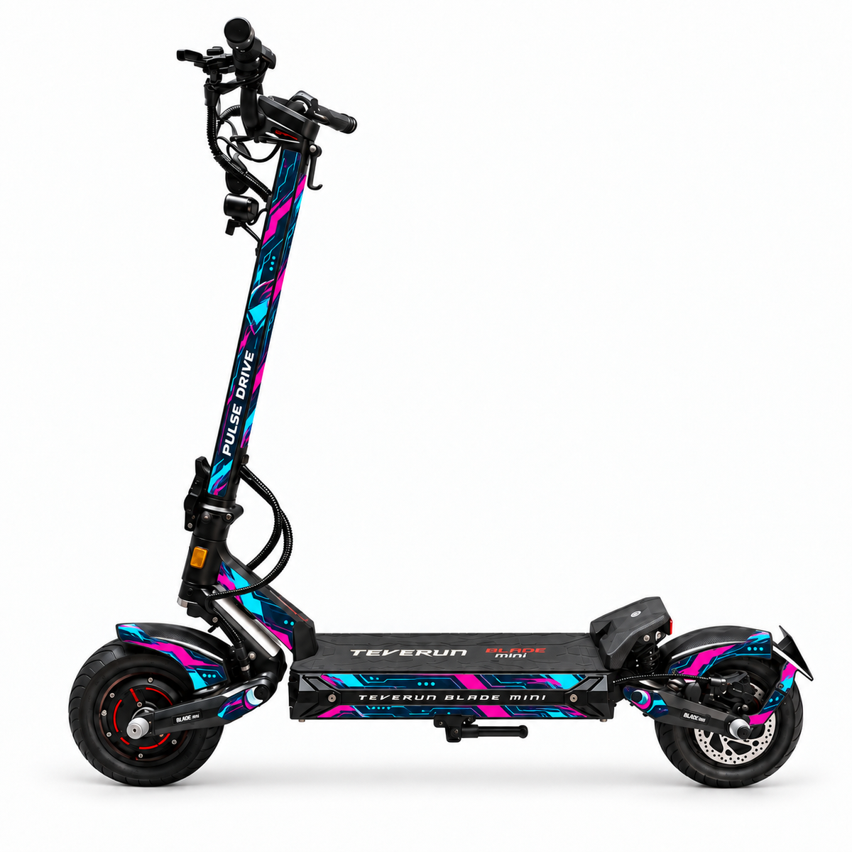 Teverun Blade Mini Skin PULSE DRIVE – digitale Designvorschau