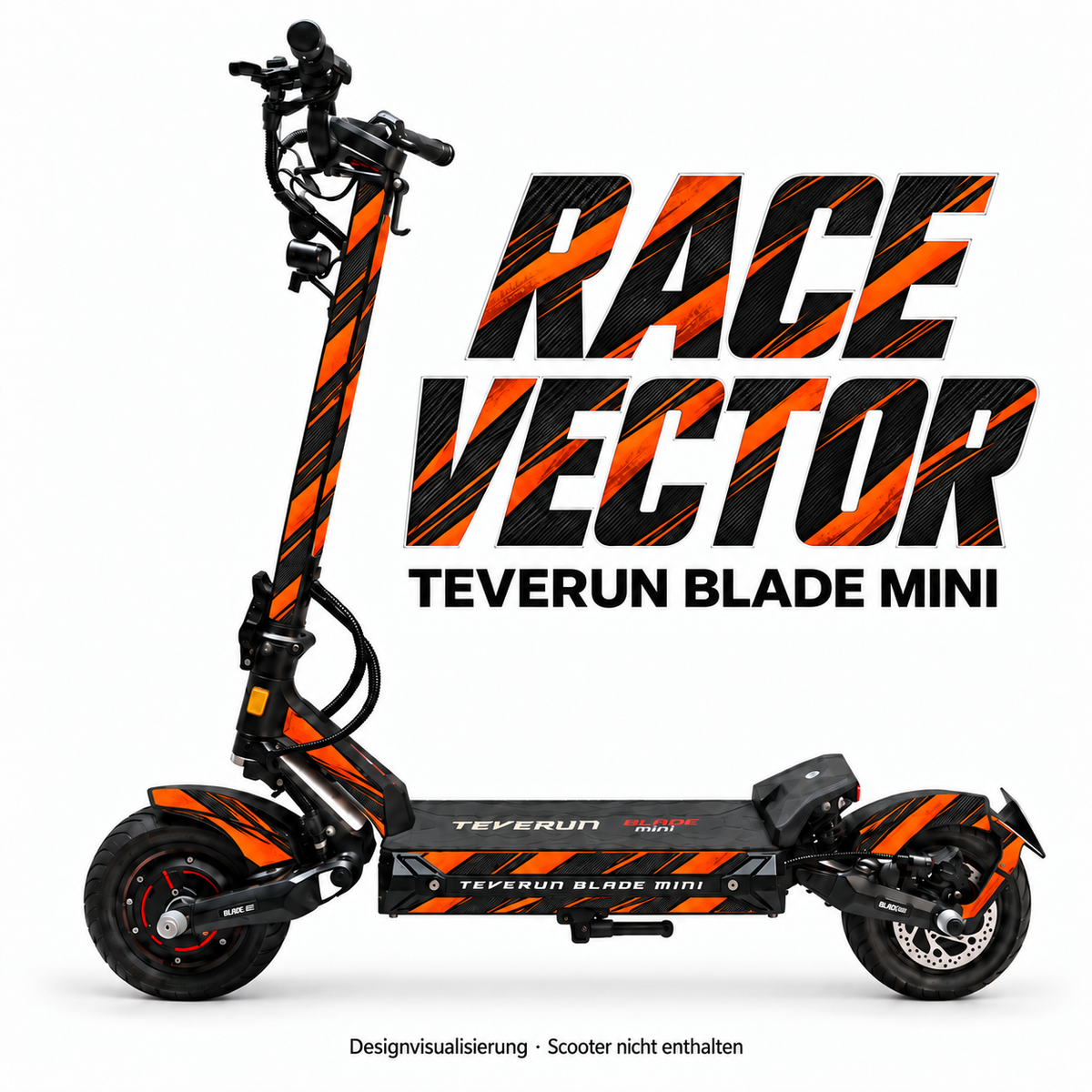 Teverun Blade Mini Skin RACE VECTOR – Designvorschau mit Designname