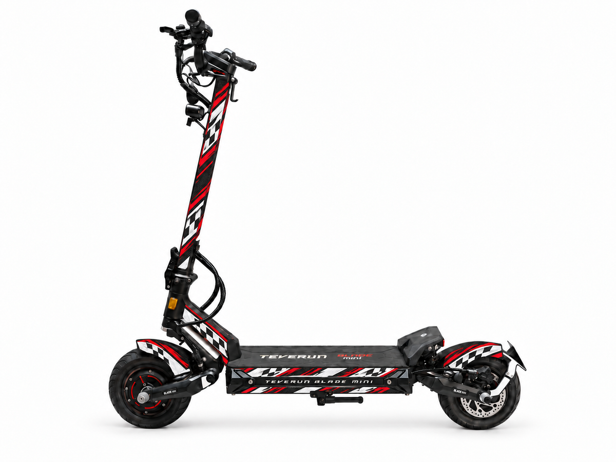 Teverun Blade Mini Skin RACING – digitale Designvorschau