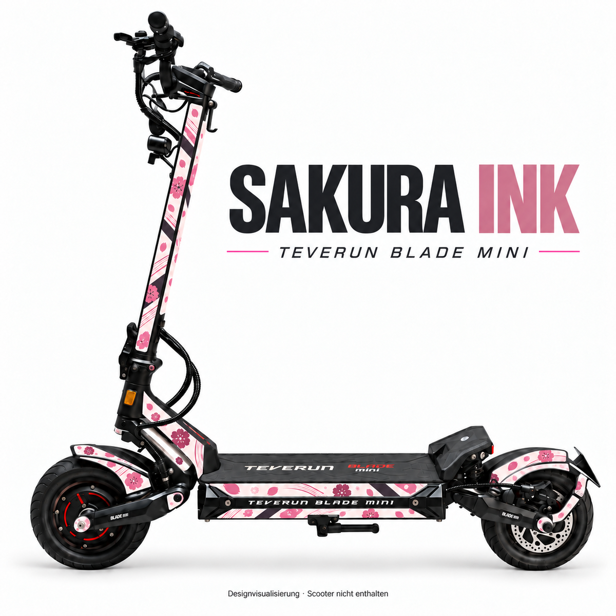 Teverun Blade Mini Skin SAKURA INK – Designvorschau mit Designname