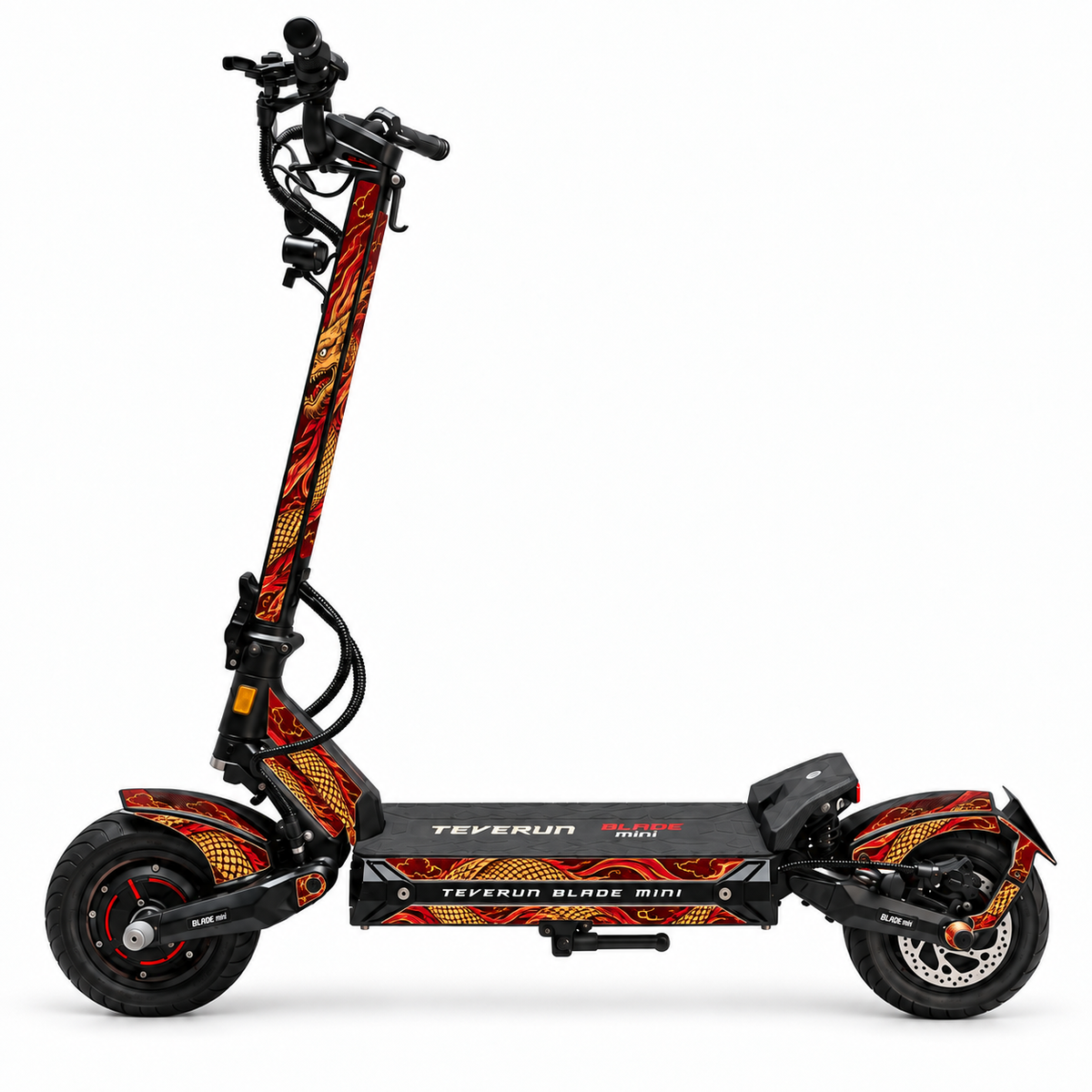 Teverun Blade Mini Skin SCARLET DRAGON – digitale Designvorschau