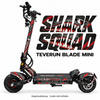 Teverun Blade Mini Skin SHARK SQUAD – Designvorschau mit Designname