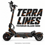 Teverun Blade Mini Skin TERRA LINES – Designvorschau mit Designname