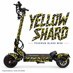 Teverun Blade Mini Skin YELLOW SHARD – Designvorschau mit Designname
