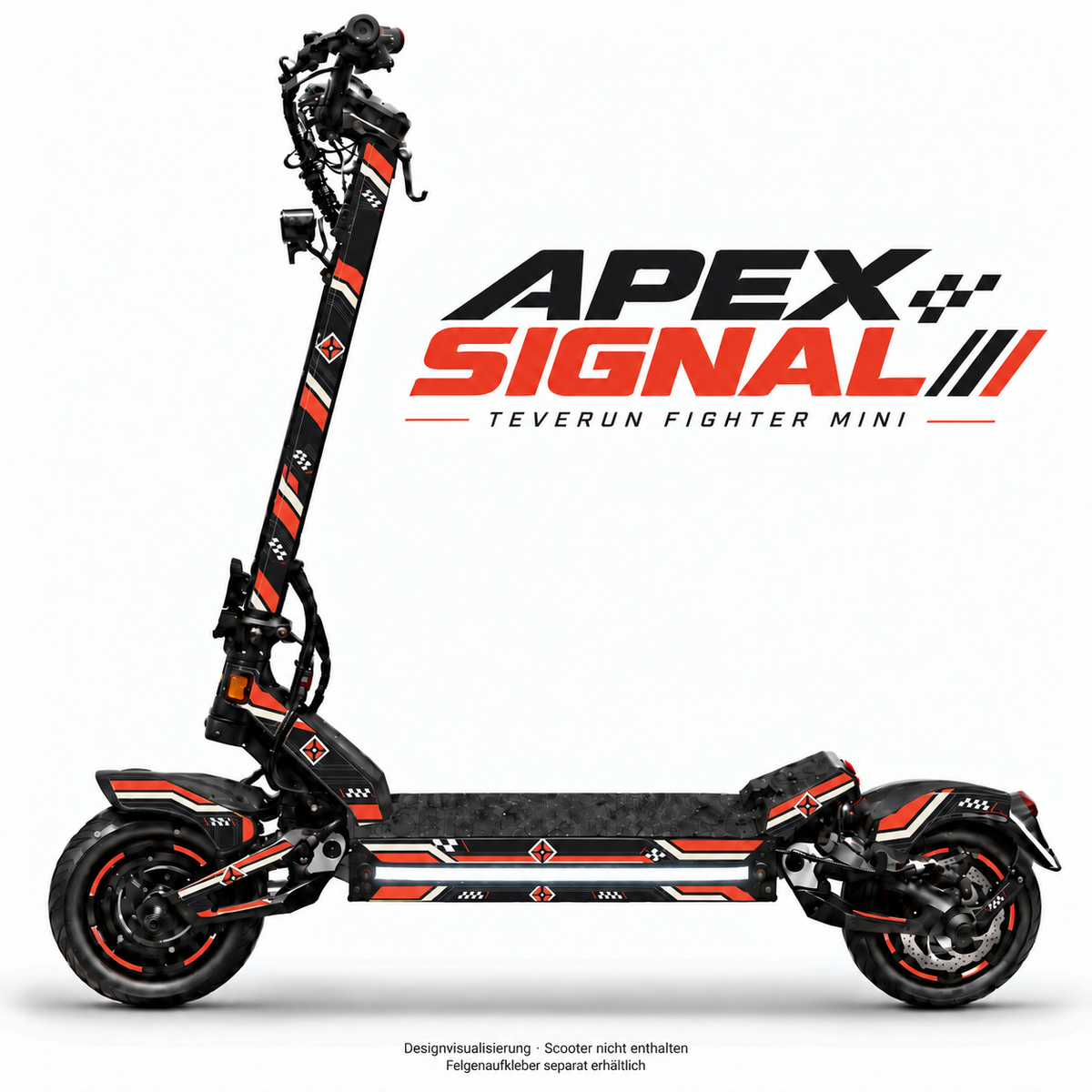 APEX SIGNAL Skin für Teverun Fighter Mini. Felgenaufkleber separat erhältlich.