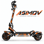 Teverun Fighter Mini ASIMOV Skin mit passendem ASIMOV-Schriftzug und freier mittiger Lichtleiste