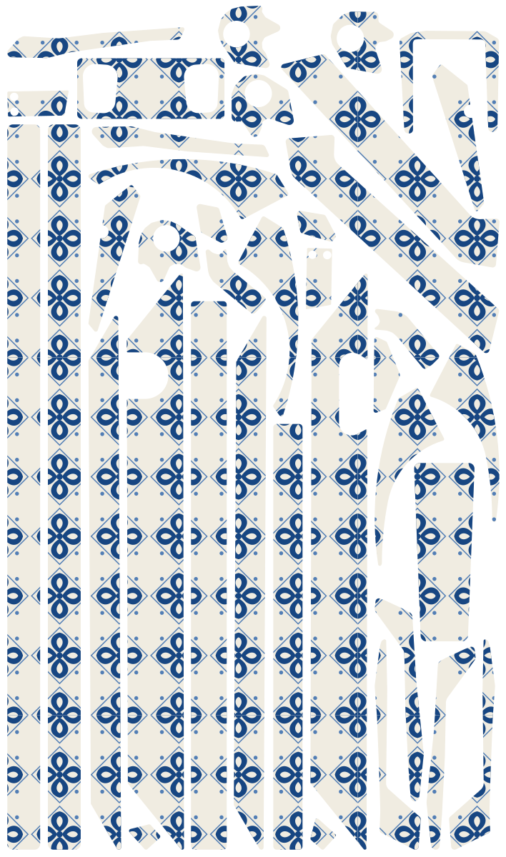 AZULEJO für Teverun Fighter Mini: 38 Originalteile des Skin-Sets.