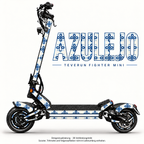 AZULEJO Skin für Teverun Fighter Mini. Felgenaufkleber separat erhältlich.