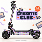 CASSETTE CLUB Skin für Teverun Fighter Mini. Felgenaufkleber separat erhältlich.