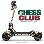 CHESS CLUB Skin für Teverun Fighter Mini. Felgenaufkleber separat erhältlich.
