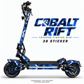 COBALT RIFT Skin für Teverun Fighter Mini. Felgenaufkleber separat erhältlich.