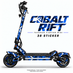 COBALT RIFT Skin für Teverun Fighter Mini. Felgenaufkleber separat erhältlich.