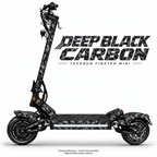 DEEP BLACK CARBON Skin für Teverun Fighter Mini. Felgenaufkleber separat erhältlich.