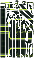 LIME RUSH für Teverun Fighter Mini: 38 Originalteile des Skin-Sets.