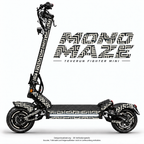 MONO MAZE Skin für Teverun Fighter Mini. Felgenaufkleber separat erhältlich.
