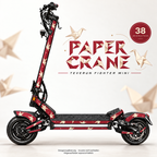 PAPER CRANE Skin für Teverun Fighter Mini. Felgenaufkleber separat erhältlich.