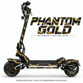 Teverun Fighter Mini PHANTOM GOLD Skin – Designansicht mit freier mittiger Seitenlichtleiste