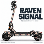 RAVEN SIGNAL Skin für Teverun Fighter Mini. Felgenaufkleber separat erhältlich.