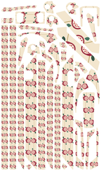 RUBY ORCHARD für Teverun Fighter Mini: 38 Originalteile des Skin-Sets.