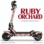 RUBY ORCHARD Skin für Teverun Fighter Mini. Felgenaufkleber separat erhältlich.