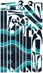 TIDAL SHIFT für Teverun Fighter Mini: 38 Originalteile des Skin-Sets.
