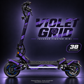 VIOLET GRID Skin für Teverun Fighter Mini. Felgenaufkleber separat erhältlich.