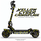 YELLOW CYBER CAMOUFLAGE Skin für Teverun Fighter Mini. Felgenaufkleber separat erhältlich.