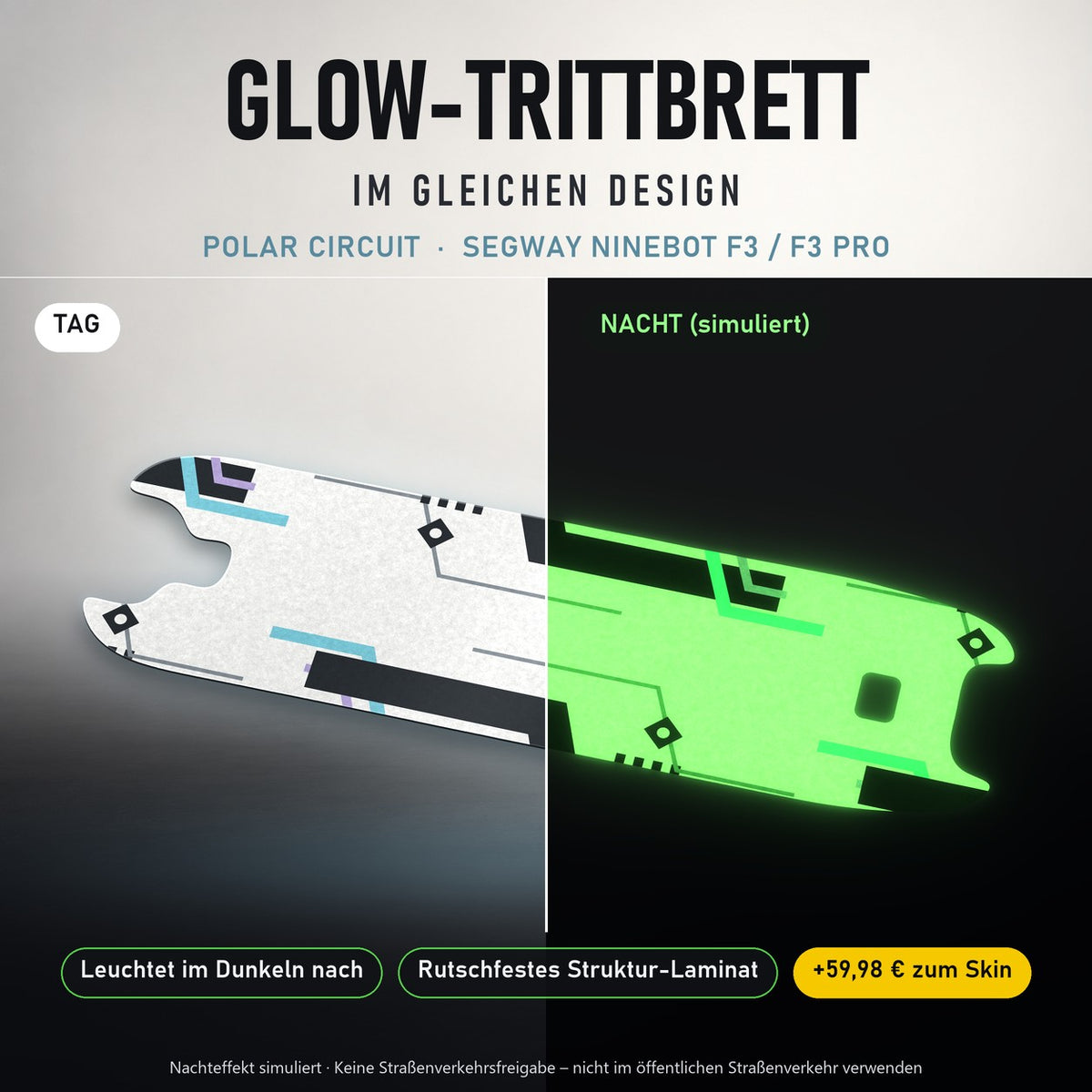 Glow-Trittbrett – POLAR CIRCUIT, Tag/Nacht