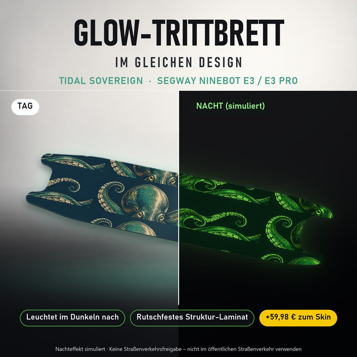 Glow-Trittbrett – TIDAL SOVEREIGN, Tag/Nacht