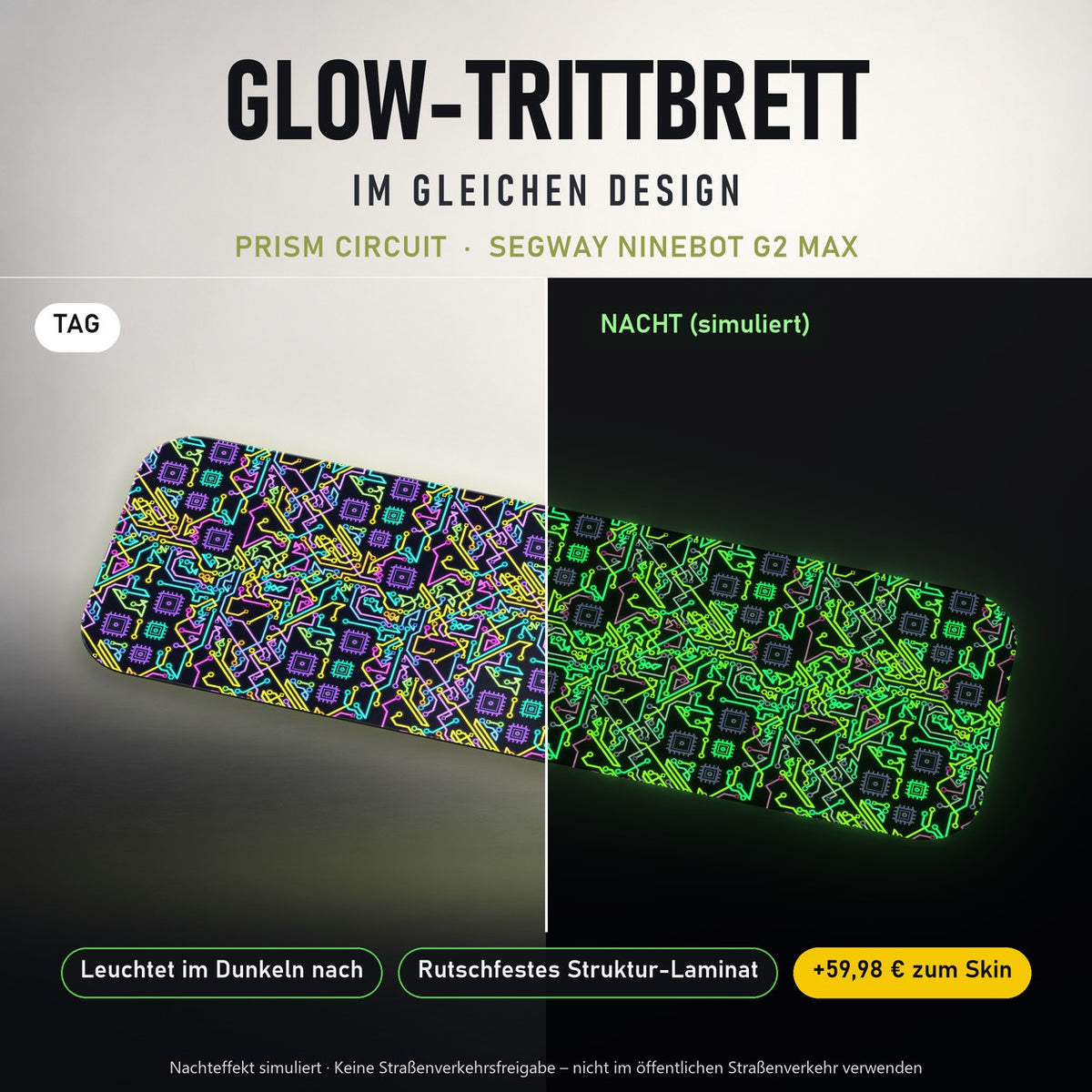 Glow-Trittbrett – PRISM CIRCUIT, Tag/Nacht
