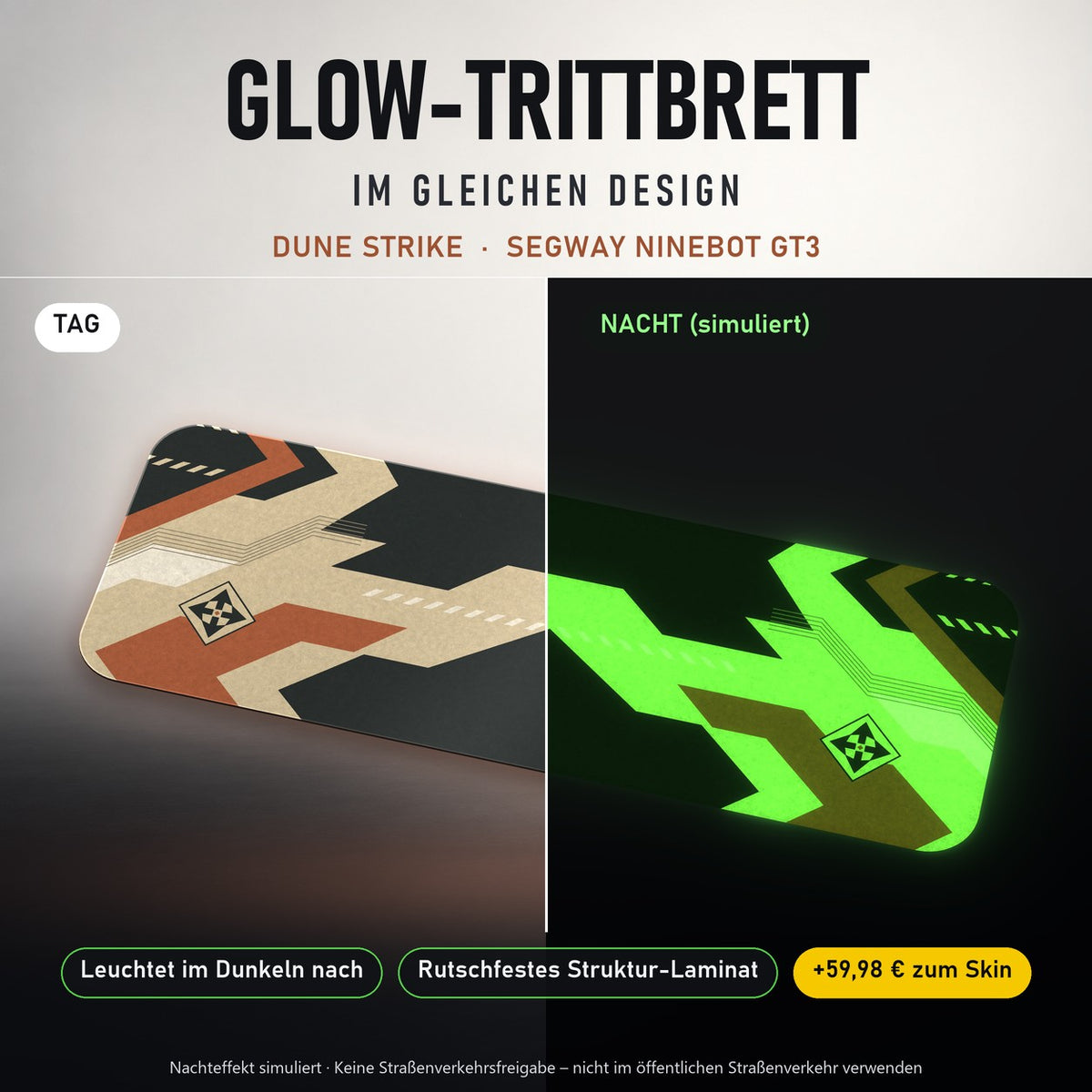Glow-Trittbrett – DUNE STRIKE, Tag/Nacht