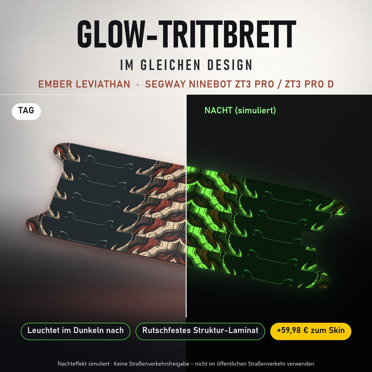 Glow-Trittbrett – EMBER LEVIATHAN, Tag/Nacht